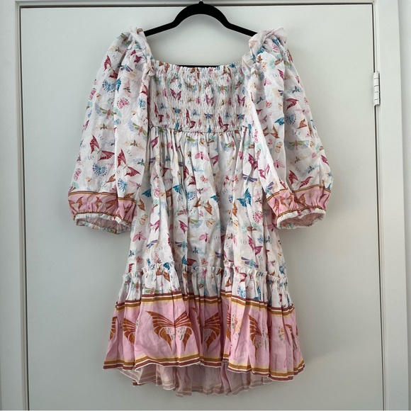 NWT Fillyboo Madame Butterfly Cotton Mini Dress XS - Picture 4 of 16
